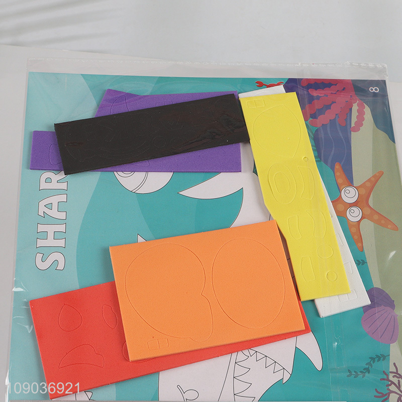 China Wholesale 3D EVA Foam Sticker Puzzle Game Cartoon Shark Learning Toy