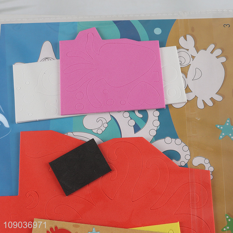 Good Quality 3D EVA Foam Sticker Puzzle Game Cartoon Octopus Learning Toy
