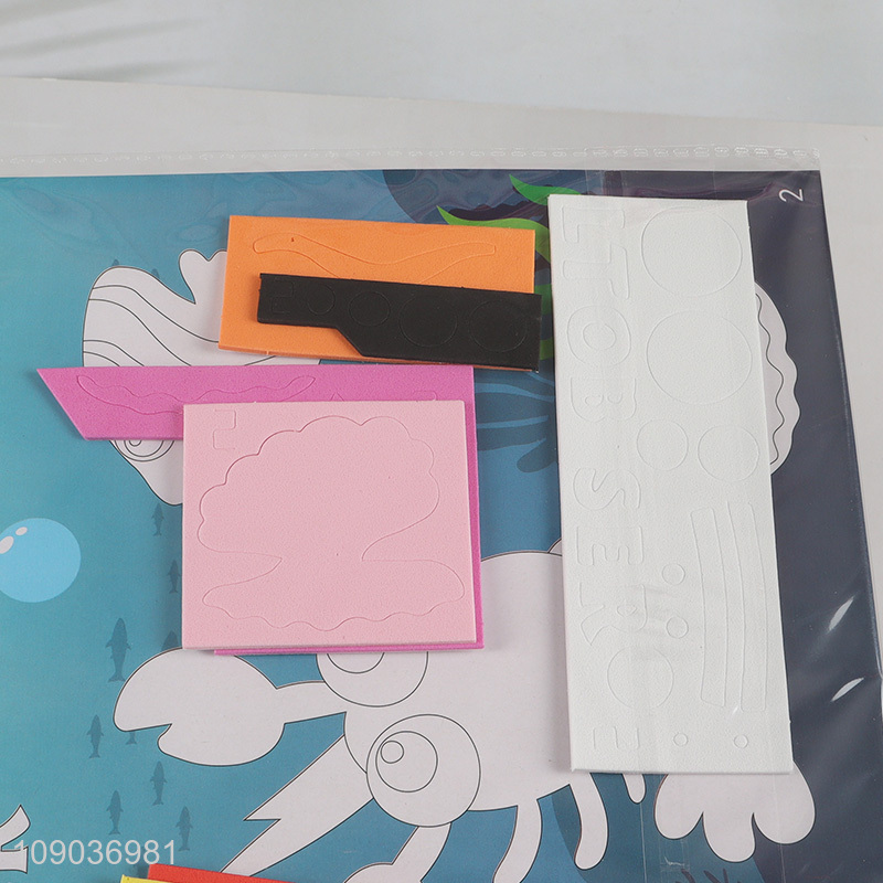 New Arrival 3D EVA Foam Sticker Puzzle Game Cartoon Lobster Learning Toy