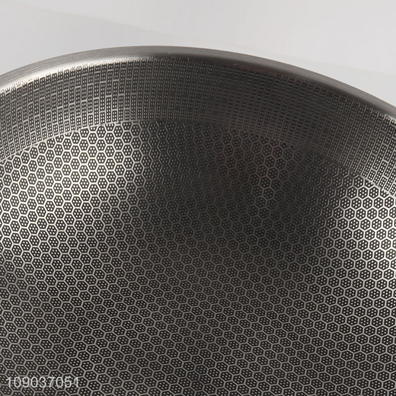 Top selling non-stick kitchen cookware honeycomb wok pan wholesale