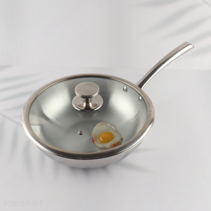 Factory price non-stick home restaurant kitchen cookware wok pan for sale