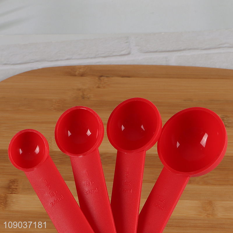 Wholesale 8 Pieces Plastic Measuring Cups and Spoons Set Kitchen Measuring Tools