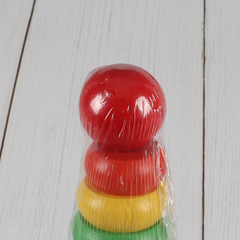 Online Wholesale Wooden Rainbow Stacking Tower Toy Learning Toy for Kids Toddlers
