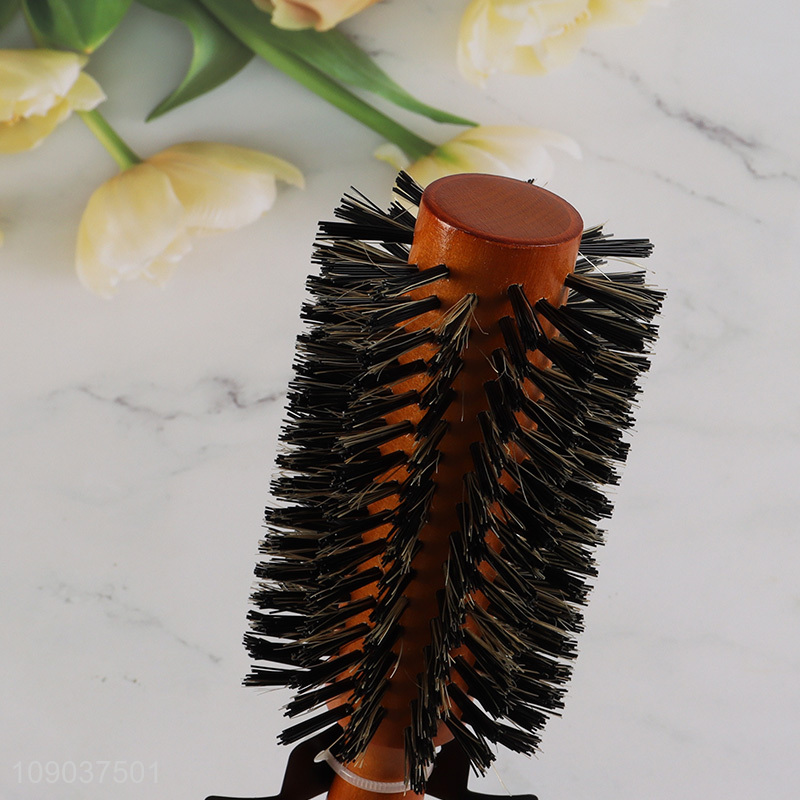 Wholesale Anti-Static Hair Dough Quiff Roller Boar Bristle Round Brush