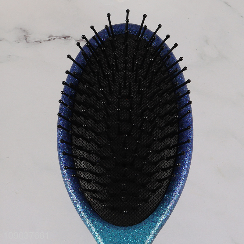 Wholesale Glitter Detangling Hair Brush Airbag Massage Comb for Wet & Dry Hair