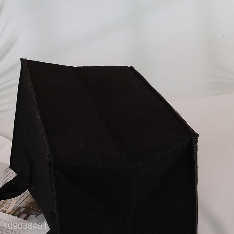 New Product 6-Bottle Wine Carrier Bag Portable Felt Wine Tote Bag for Picnic