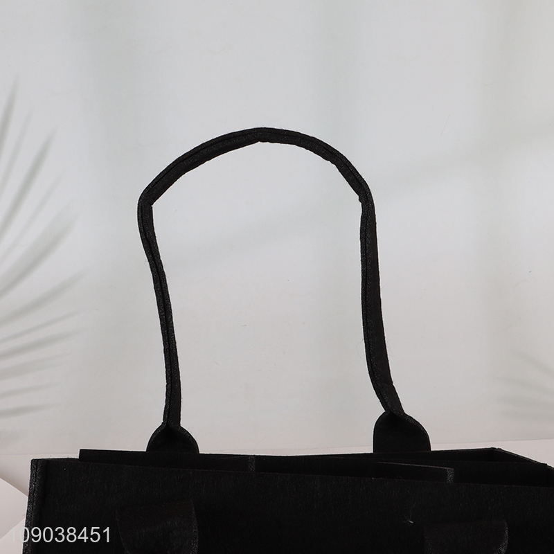 New Product 6-Bottle Wine Carrier Bag Portable Felt Wine Tote Bag for Picnic