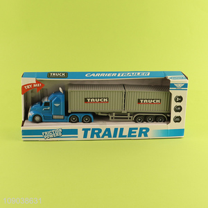 Good quality children 1:50 mini container truck toy inertial car toy