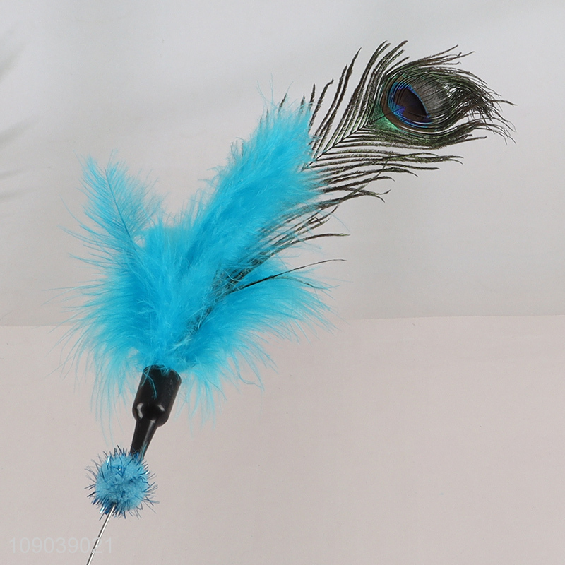Good Quality Interactive Cat Toy Cat Teaser Wand Toy Cat Feather Toy