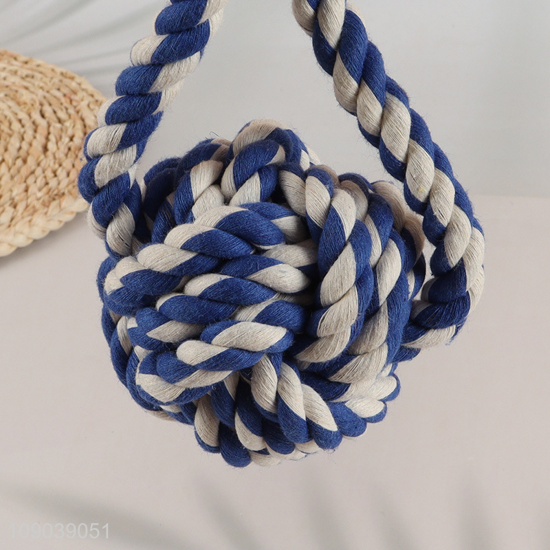 Good Quality Colorful Cotton Rope Dog Toy Puppy Chew Toy for Teething