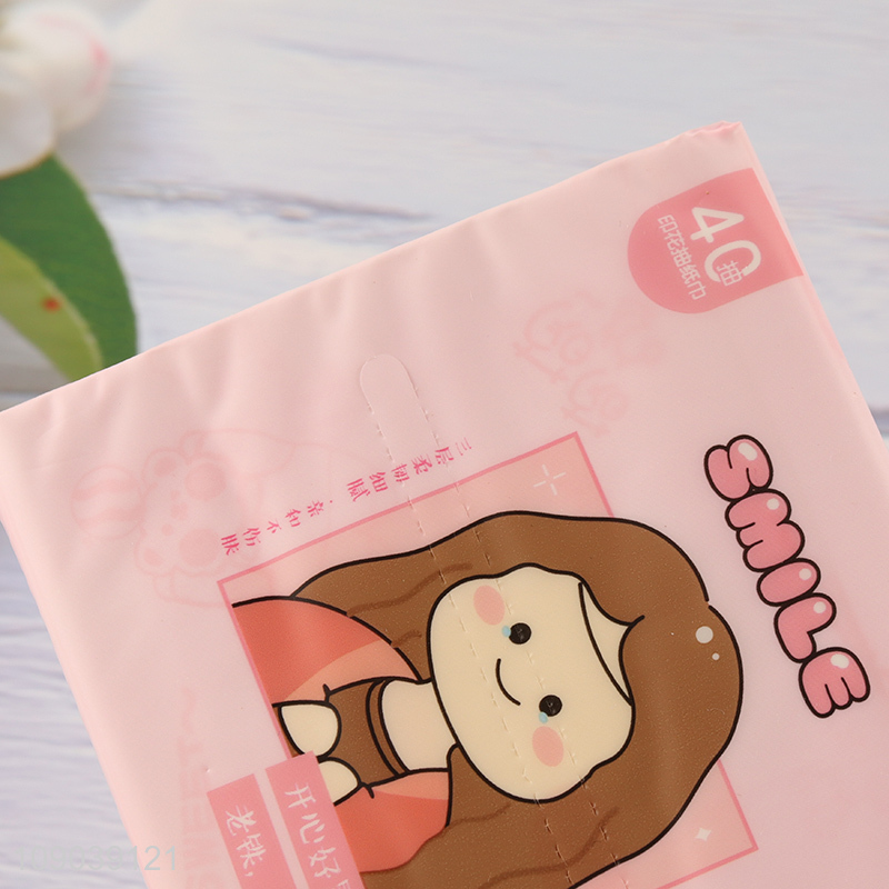 Good price skin-friendly portable wood pulp tissue facial tissue