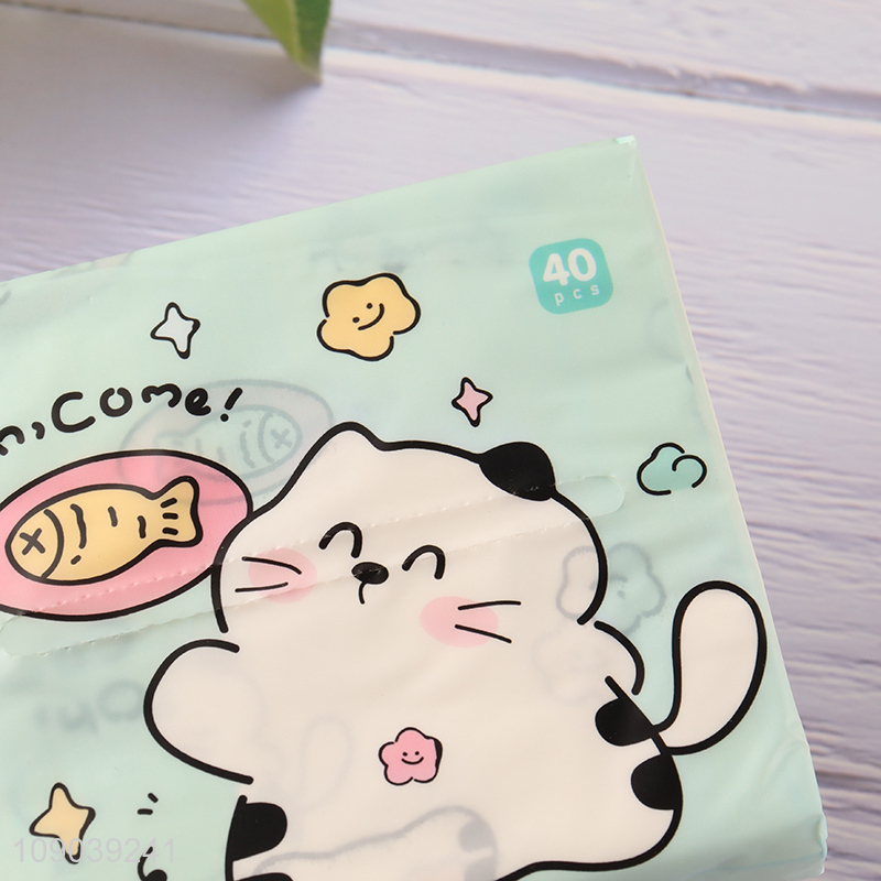 Top sale portable dry&wet dual-use wood pulp tissue facial tissue