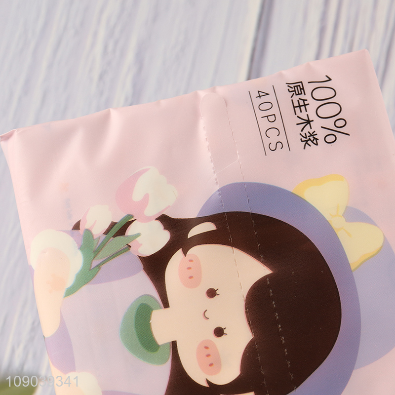 Most popular wood pulp tissue facial tissue skin-friendly napkin for sale