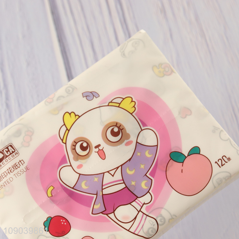 Top selling printed skin-friendly wood pulp tissue facial tissue 3ply tissue