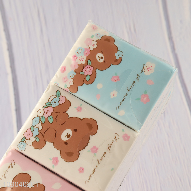 Best selling portable 3ply handkerchief tissue mini facial tissue wholesale