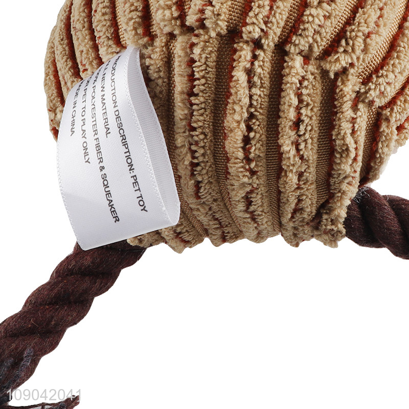 China Supplier Animal Plush Dog Chew Toy Squeaky Toy