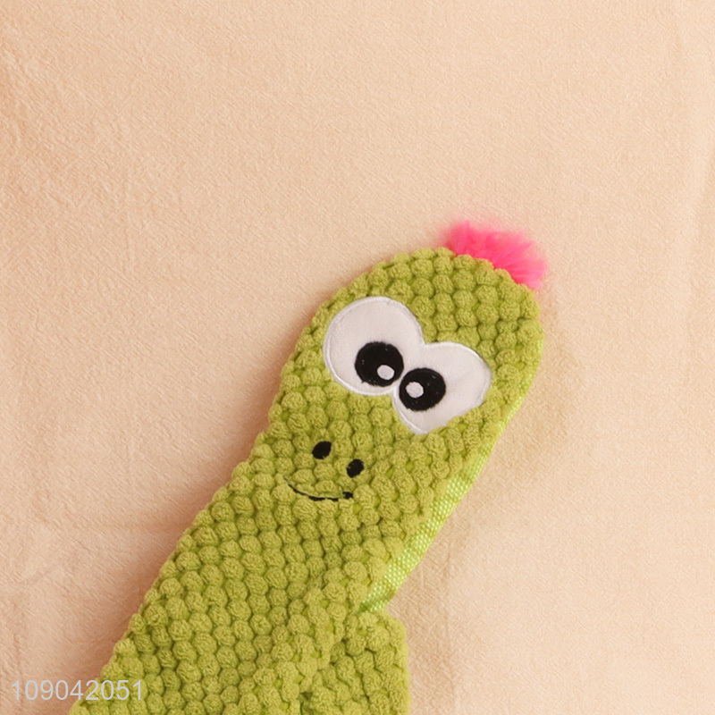 Wholesale No Stuffing Lizard Shape Dog Squeak Toys