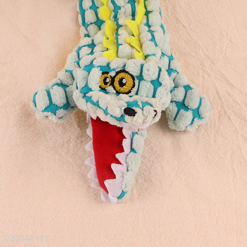 China Imports No Stuffing Crocodile Shape Squeaky Dog Toys