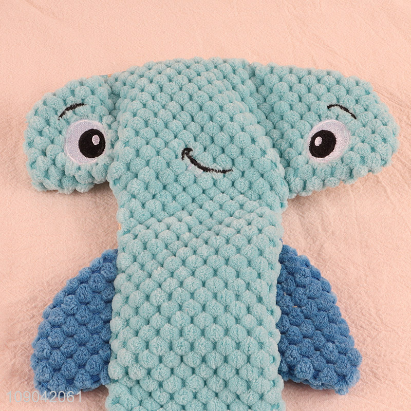 High Quality No Stuffing Shark Shape Squeaky Dog Toys