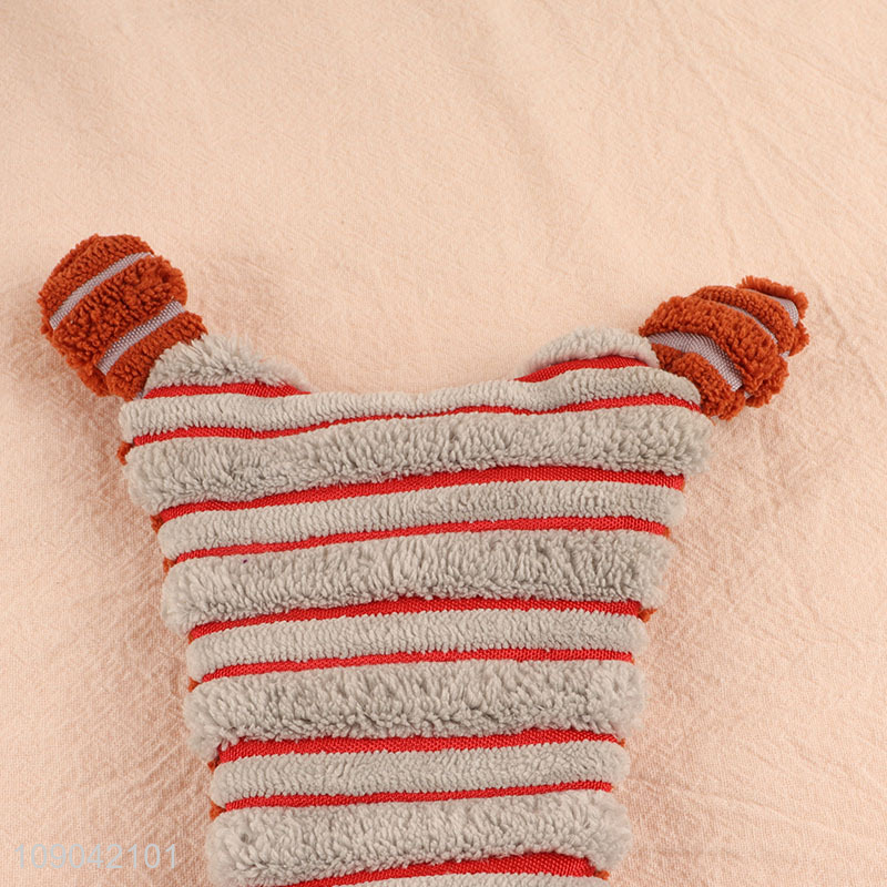 Factory Price No Stuffing Tiger Shape Dog Squeak Toys