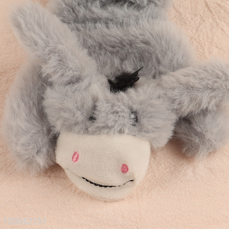 Hot Selling No Stuffing Donkey Shape Dog Squeak Toys