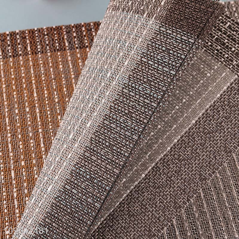 Online wholesale rectangle tabletop decoration non-slip place mat dinner mat