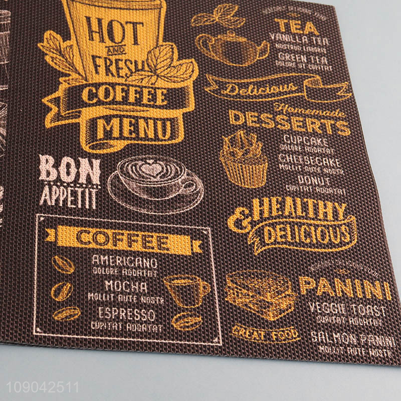 China factory rectangle anti-slip home restaurant place mat dinner mat for sale