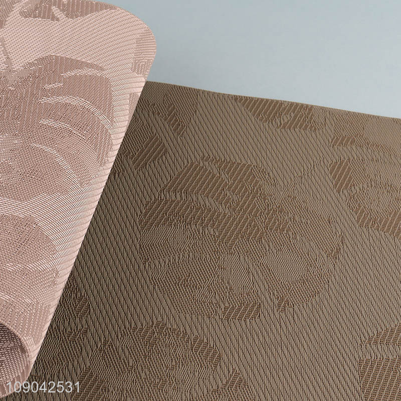 Good quality rectangle pvc dinner mat tabletop decoration place mat