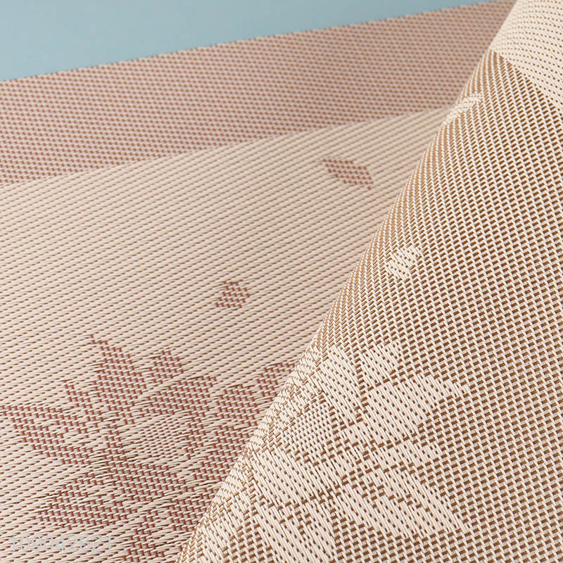 Good selling anti-slip tabletop decoration pvc place mat table dining mat