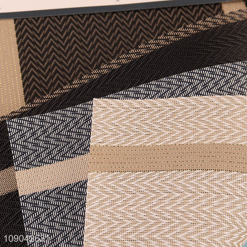 Online wholesale tabletop decoration home restaurant pvc place mat table dining mat