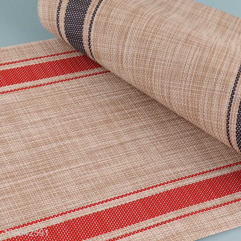 Top products rectangle pvc anti-slip place mat table dining mat for sale