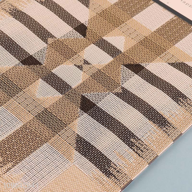 New product multicolor pvc tabletop decoration place mat table dining mat for sale