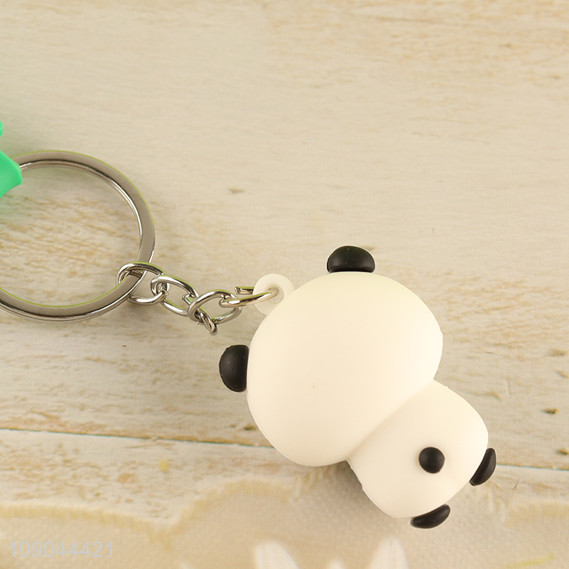 China factory portable cartoon panda pendant cute keychain for gifts