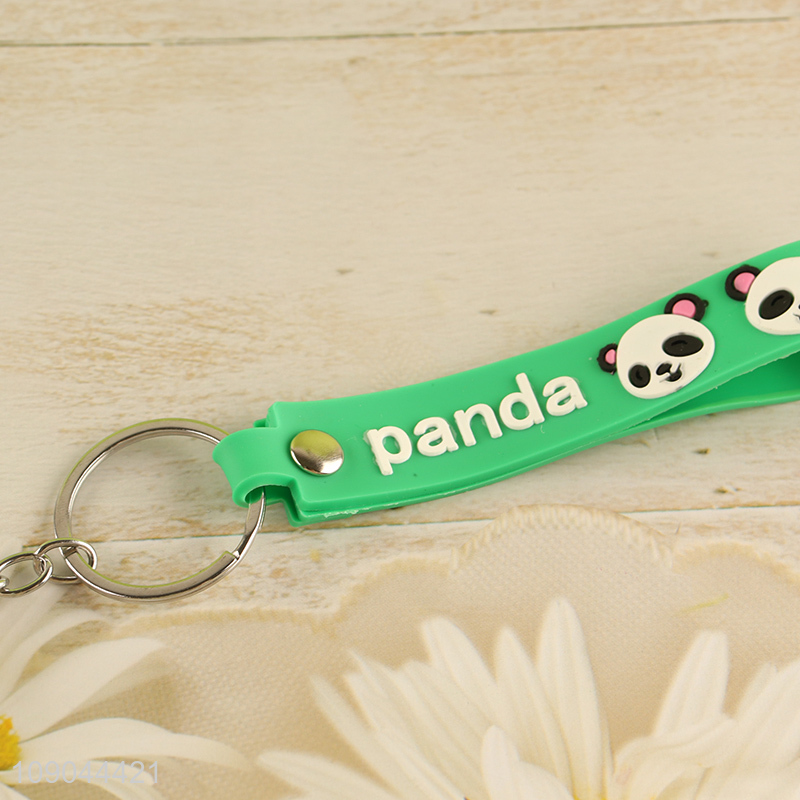 China factory portable cartoon panda pendant cute keychain for gifts