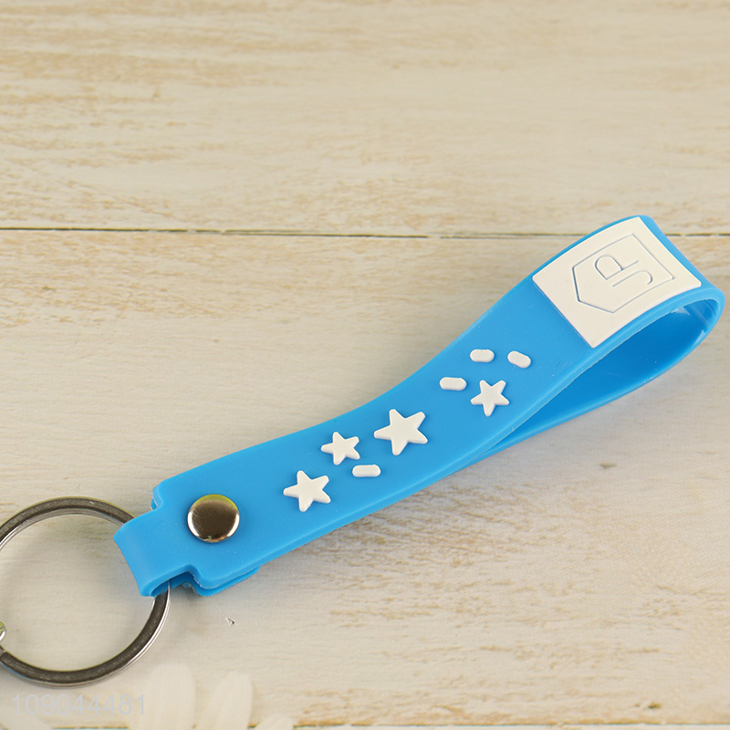 New product multicolor cartoon dolphin pendant silicone keychain for gifts