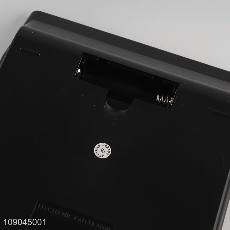 Popular products professional 12digit durable metal cover electronic calculator for sale