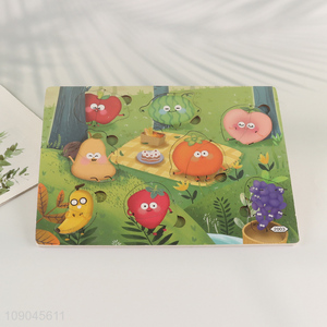 Online wholesale fruit series cartoon kids puzzle toys jigsaw toys