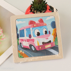 Good selling cartoon bus pattern kids educational toys puzzle toys