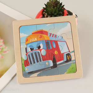 Good quality cartoon bus pattern kids puzzle toys jigsaw toys