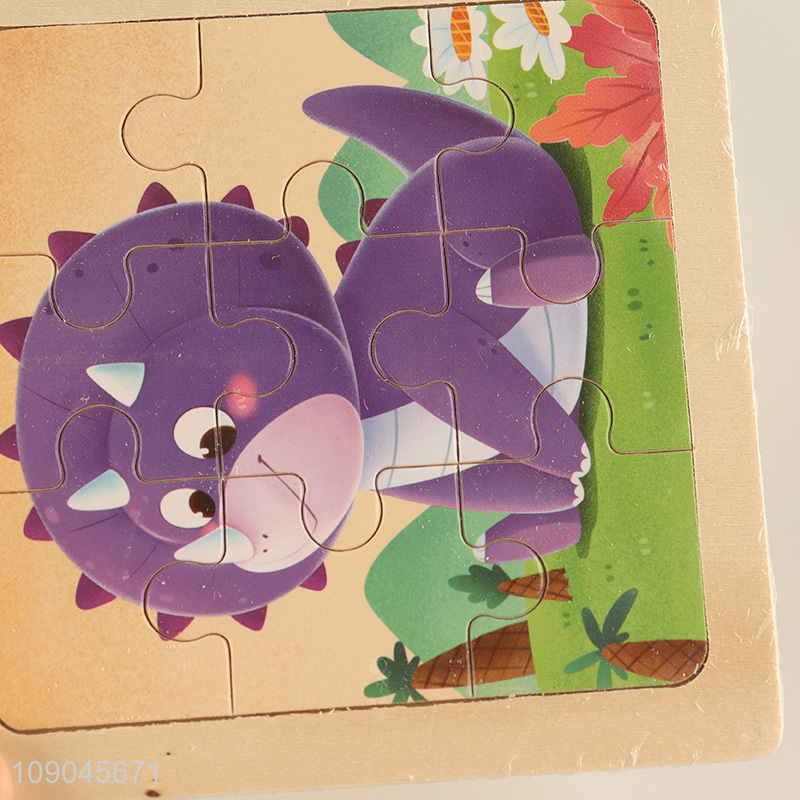 Popular products cartoon dinosaur pattern puzzle toys jigsaw toys for sale