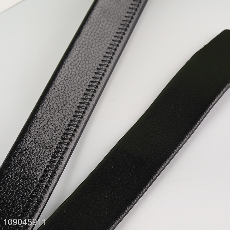 Top selling black adjustable men casual business pu leather belt wholesale