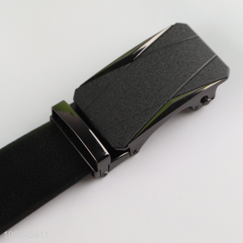 Top selling black adjustable men casual business pu leather belt wholesale