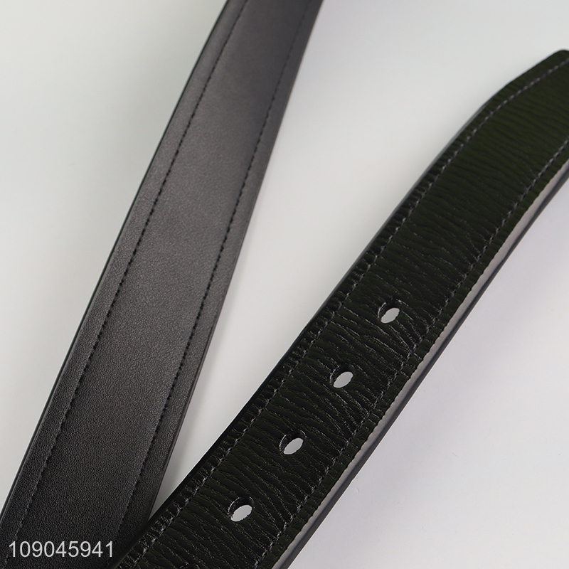 Online wholesale black jeans belt pu leather belt for men
