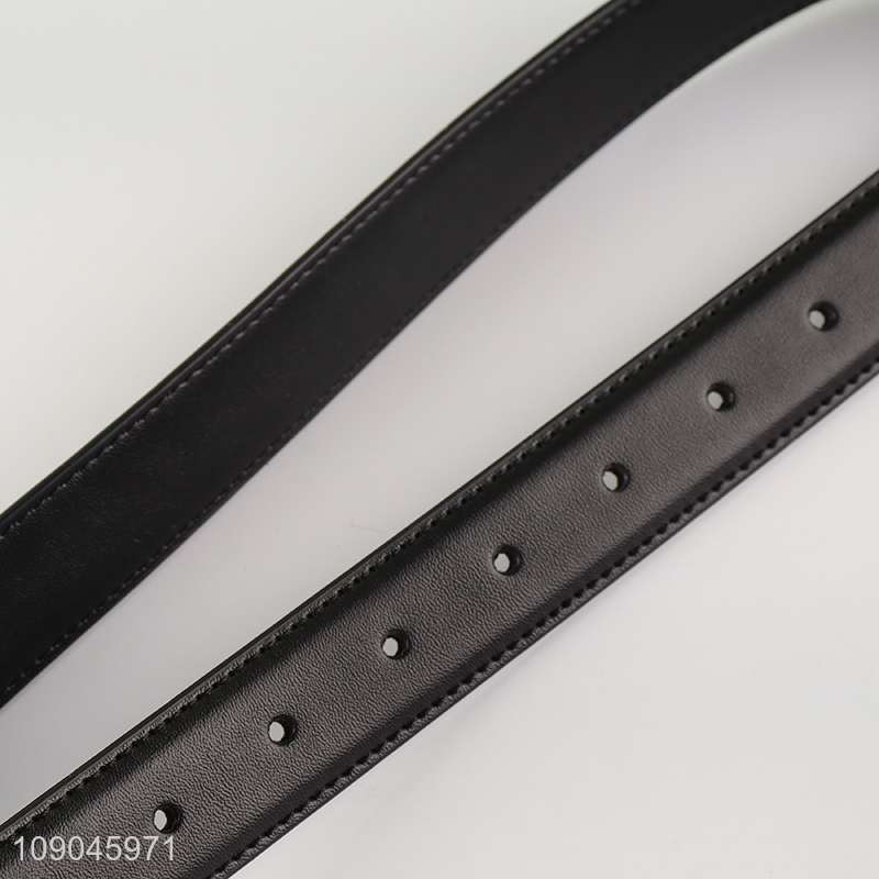 China products black fashionable jeans belt pu leather belt for men