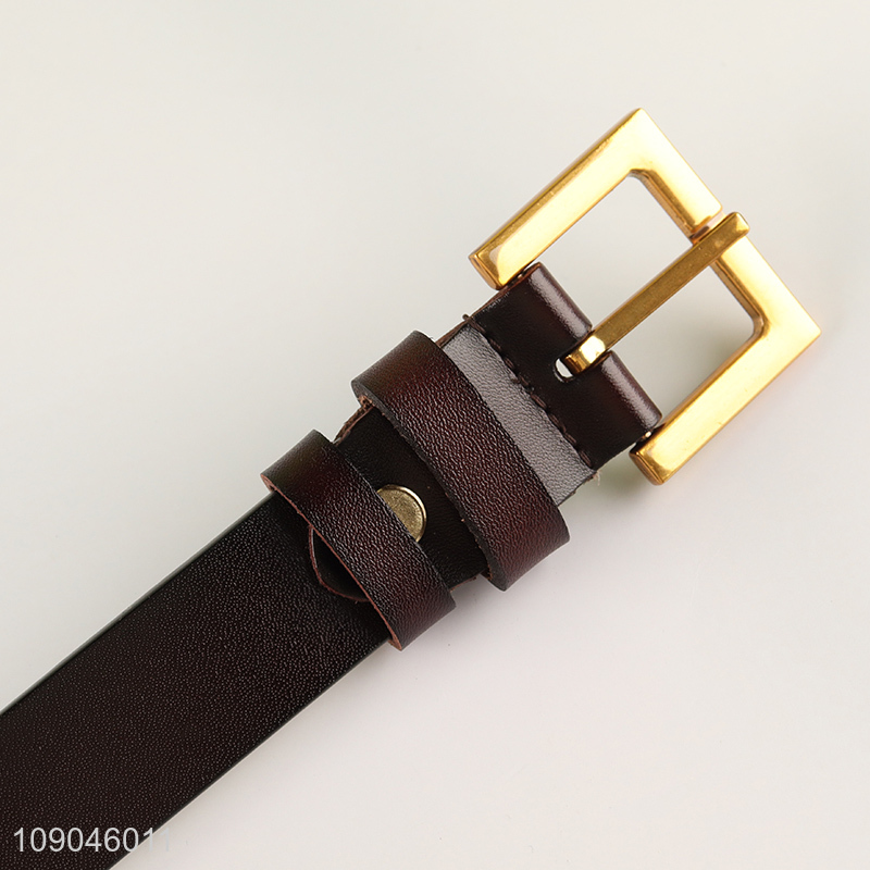 China wholesale fashionable pin buckle belt jeans belt pu leather belt