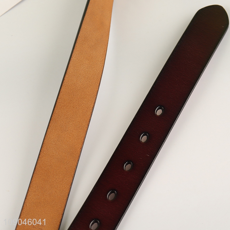 Yiwu market fashionable adjustable pin buckle jeans belt pu leather belt