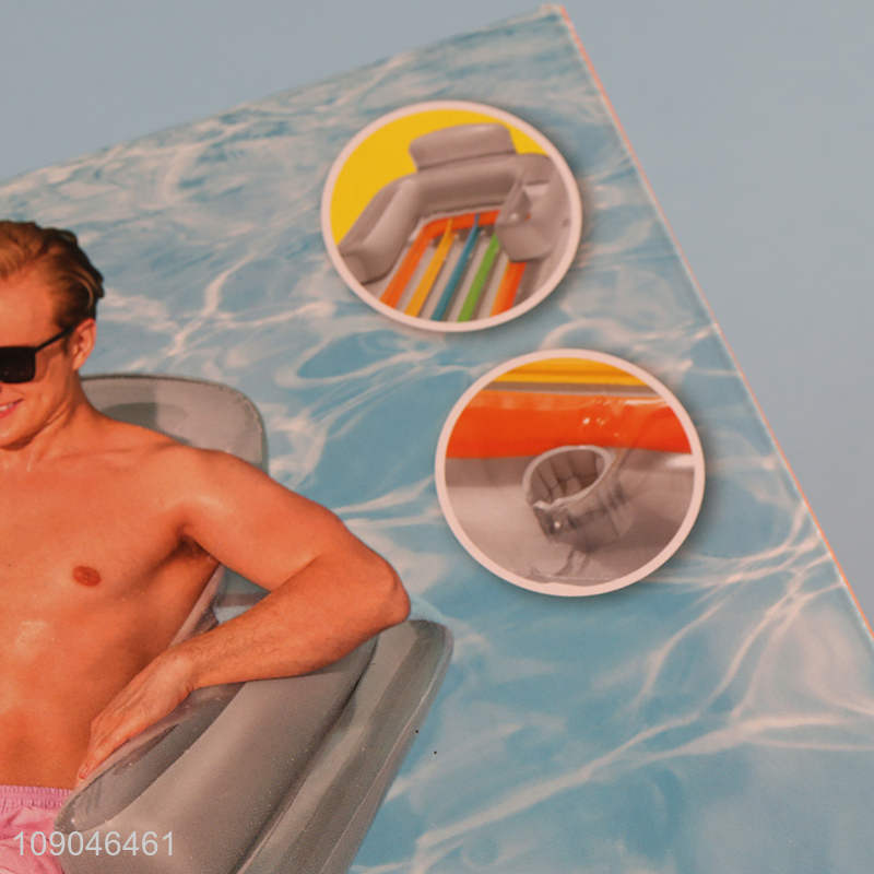 Hot items outdoor swimming summer water lounge chair with air pump