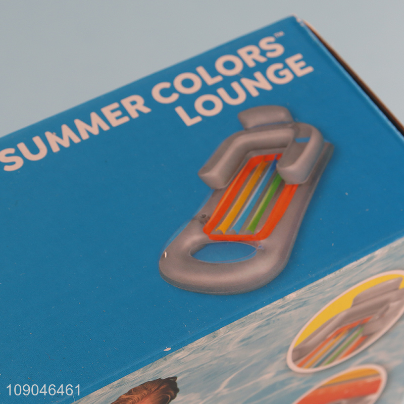 Hot items outdoor swimming summer water lounge chair with air pump