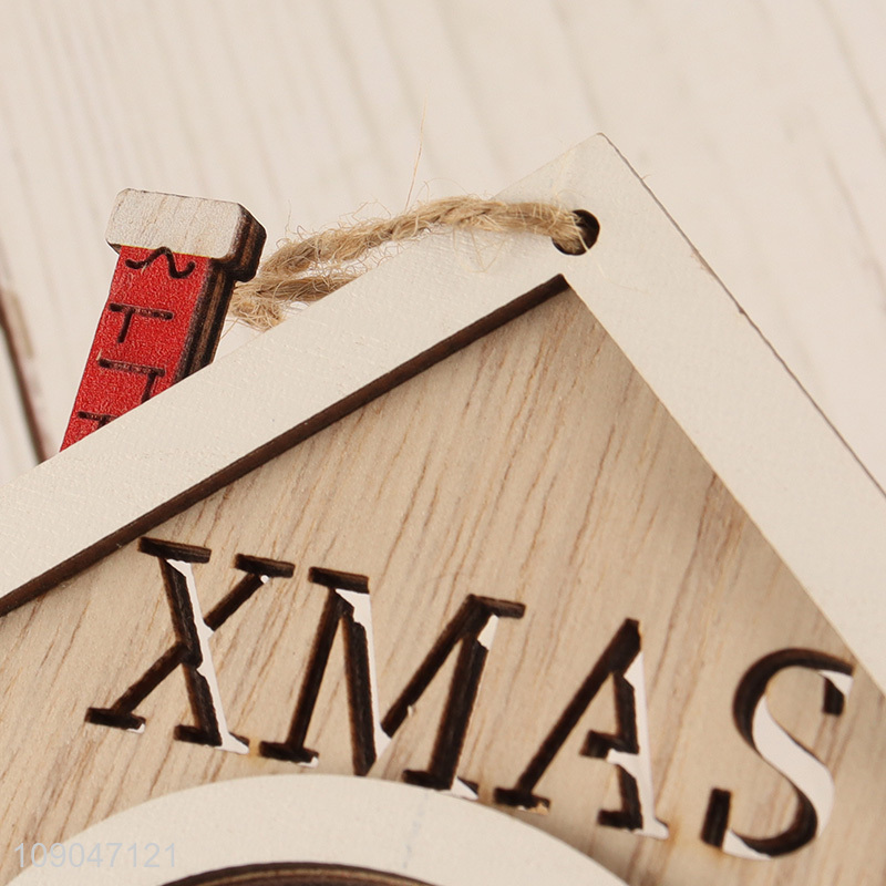 China supplier house shape Christmas hanging ornaments decoration for sale