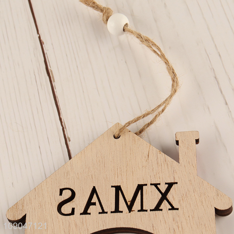China supplier house shape Christmas hanging ornaments decoration for sale